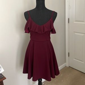 Maroon altar’d state dress